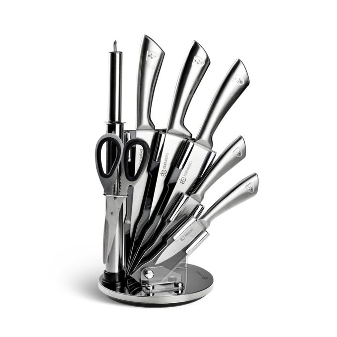 Edenberg 9pcs Knives Set With Rotating Stand